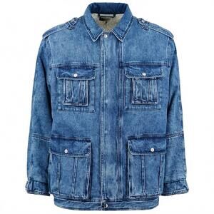 NEW ISABEL MARANT men's joltao denim jacket in blue